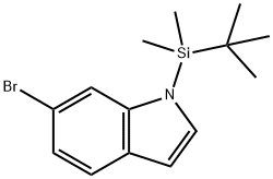 6-Bromo-1-(tert-butyldimethylsilyl)indole Struktur