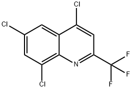 4,6,8-Trichloro-2-(trifluoromethyl)quinoline Struktur