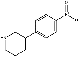 3-(4-Nitrophenyl)piperidine Struktur