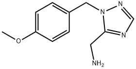 (1-(4-methoxybenzyl)-1H-1,2,4-triazol-5-yl)methanamine Struktur