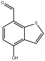 4-hydroxy-benzo[b]thiophene-7-carboxaldehyde Struktur