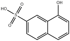 1-Hydroxynaphthalene-7-sulfonic acid Struktur