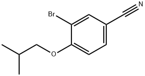 3-溴-4-(2-甲基丙氧基)苯甲腈, 208665-95-6, 結(jié)構(gòu)式