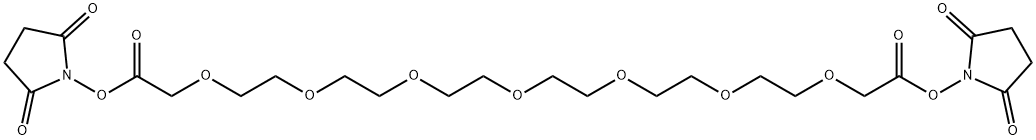 Heptaoxatricosanedioic Acid Bis(N-Hydroxysuccinimide) Ester Struktur