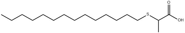 2-(Tetradecylthio)propanoic acid Struktur