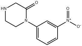 1-(3-Nitrophenyl)piperazin-2-one Struktur