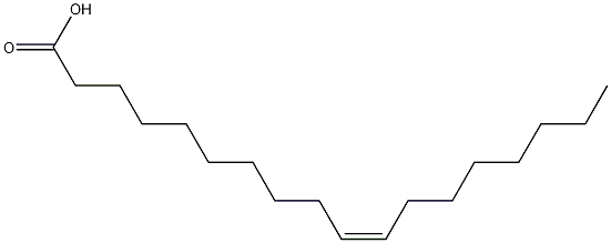 cis-10-octadecenoic acid Struktur