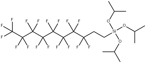 (3,3,4,4,5,5,6,6,7,7,8,8,9,9,10,10,10-Heptadecafluorodecyl)tris(1-methylethoxy)silane Struktur