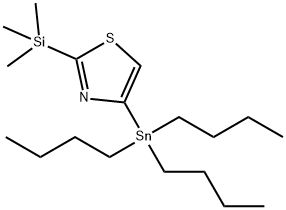 4-(Tributylstannyl)-2-(trimethylsilyl)thiazole Struktur