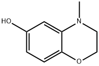 4-Methyl-3,4-dihydro-2H-benzo[1,4]oxazin-6-ol Struktur