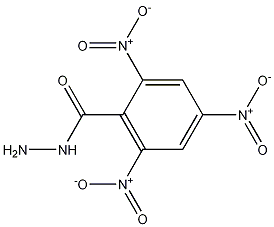 2,4,6-Trinitro-benzoic acid hydrazide Struktur