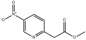 2-Pyridineacetic acid, 5-nitro-, methyl ester Struktur