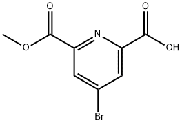 4-bromo-6-(methoxycarbonyl)picolinic acid Struktur