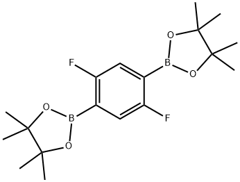 2,2'-(2,5-Difluoro-1,4-phenylene)bis(4,4,5,5-tetramethyl-1,3,2-dioxaborolane) Struktur