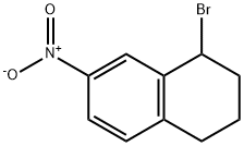 1-bromo-7-nitro-1,2,3,4-tetrahydronaphthalene Struktur