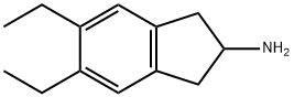 2-Amino-(5,6-diethyl)-indane Struktur