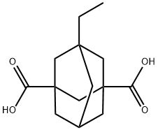 1-ethyl-3,5-adamantanedicarboxylic acid Struktur