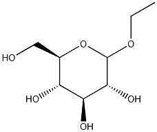 Ethyl D-glucopyranoside Struktur