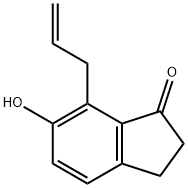 6-Hydroxy-7-allylindan-1-one Struktur