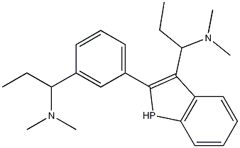 1-Propanamine, 3,3'-(phenylphosphinidene)bis[N,N-dimethyl- Struktur