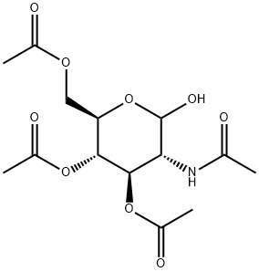 2-(Acetylamino)-2-deoxy-D-glucopyranose 3,4,6-Triacetate Struktur