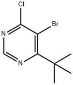 5-Bromo-4-tert-butyl-6-chloropyrimidine Struktur