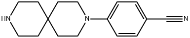 4-(3,9-diazaspiro[5.5]undecan-3-yl)benzonitrile Struktur