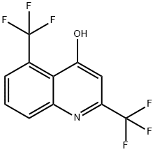 2,5-bis(trifluoromethyl)quinolin-4-ol Struktur