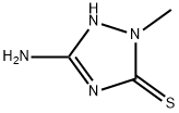 5-Amino-1,2-dihydro-2-methyl-3H-1,2,4-triazole-3-thione Struktur