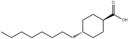 trans-4-octylcyclohexane carboxylic acid Struktur