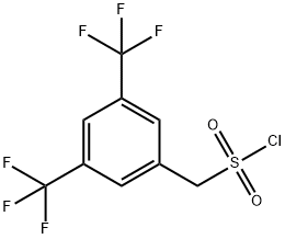 (3,5-bis(trifluoromethyl)phenyl)methanesulfonyl chloride Struktur