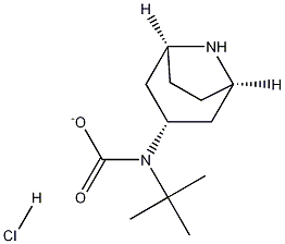 Tert-Butyl(1R,3R,5S)-8-azabicyclo[3.2.1]octan-3-ylcarbamatehydrochloride Struktur