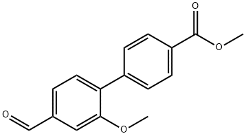 methyl 4'-formyl-2'-methoxybiphenyl-4-carboxylate Struktur