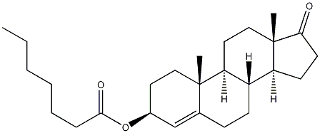 4-Androsten-3b-ol-17-one enanthate Struktur