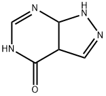 3a,7a-dihydro-1H-pyrazolo[3,4-d]pyrimidin-4-ol Struktur