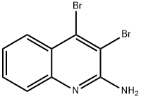 2-Amino-3,4-dibromoquinoline Struktur