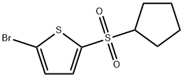 2-bromo-5-(cyclopentylsulfonyl)thiophene Struktur