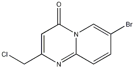 7-bromo-2-(chloromethyl)-4H-pyrido[1,2-a]pyrimidin-4-one Struktur