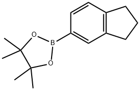 2-(2,3-Dihydro-1H-inden-5-yl)-4,4,5,5-tetramethyl-1,3,2-dioxaborolane Struktur