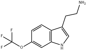 2-(6-(trifluoromethoxy)-1H-indol-3-yl)ethanamine hydrochloride Struktur