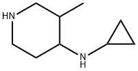 Cyclopropyl-(3-methyl-piperidin-4-yl)-amine Struktur