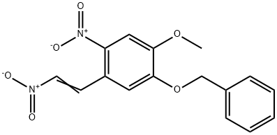 4-Methoxy-5-benzyloxy-2,-dinitrostyrene Struktur