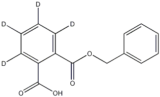 Monobenzyl Phthalate-d4 Struktur