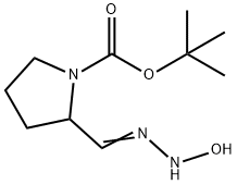 1-Boc-2-(N-hydroxycarbamimidoyl)pyrrolidine Struktur