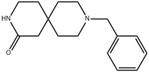 3,9-Diazaspiro[5.5]undecan-2-one, 9-(phenylmethyl)- Struktur