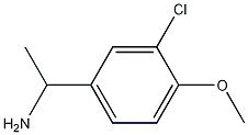 Benzenemethanamine, 3-chloro-4-methoxy-.alpha.-methyl- Struktur