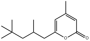 4-Methyl-6-(2,4,4-trimethylpentyl)-2H-pyran-2-one Struktur