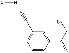 3-(2-aminoacetyl)benzonitrile hydrochloride Struktur