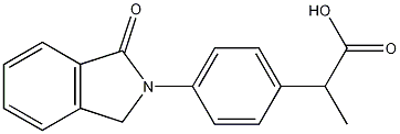 Benzeneacetic acid, 4-(1,3-dihydro-1-oxo-2H-isoindol-2-yl)-alpha-methyl-, (+-)- Struktur