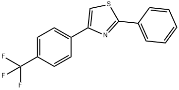 Thiazole, 2-phenyl-4-[4-(trifluoromethyl)phenyl]- Struktur